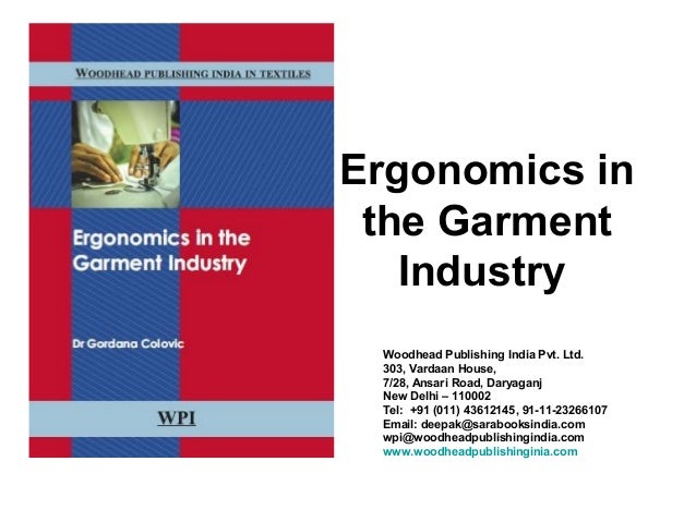 Ergonomics in the Garment Industry